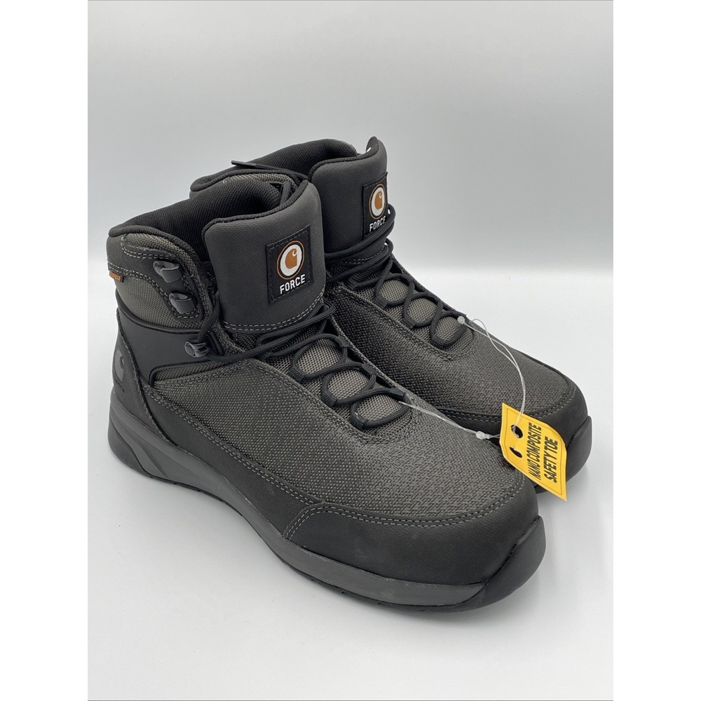 Carhartt Men 6" Ground Force Composite Toe Waterproof Work Boots Black Sz 8 NEW‎